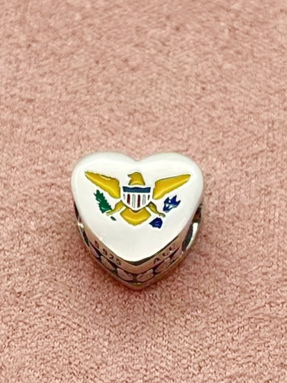 Pandora I Love Virgin Islands Heart Charm